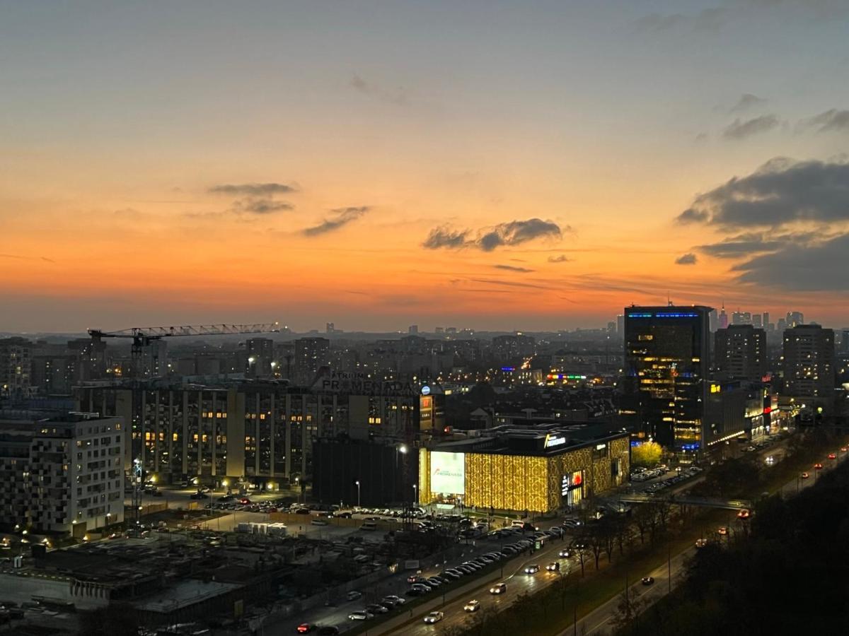Apartament Skyscrapper Z Widokiem Na Panorame Warszawy Warsaw Ngoại thất bức ảnh